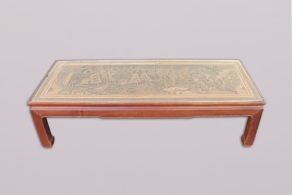A heavy Chinese wooden table