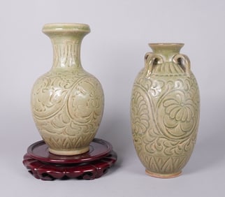 Lots Chinese green vase