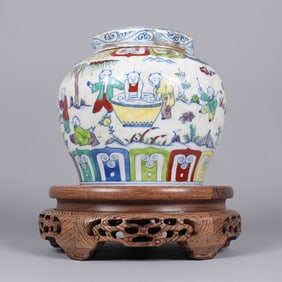 Chinese fine fancy jar
