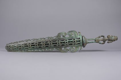 Chinese fine bronze sword estate