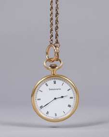 Tiffany & Co gold pocket watch