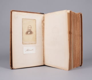 Antique book with Abraham Lincoln autograph