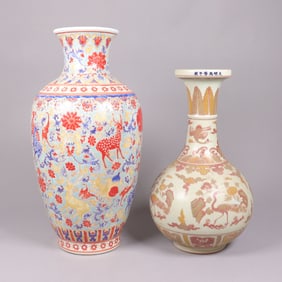 Lots Chinese tall vase
