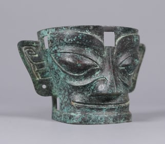 Chinese fine bronze mask