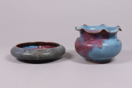 Lots Chinese fine purple ceramics