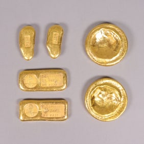 Lots Chinese ingots ungraded