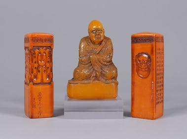 Lots Chinese carved items