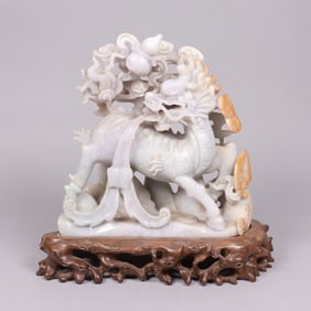 Chinese fine jadeite carved beast