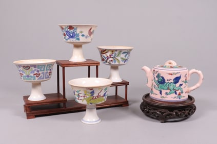Lots Chinese fancy porcelain items