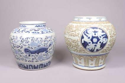 Lots Chinese large jars