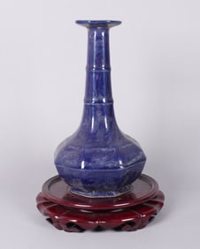 Chinese fine blue vase
