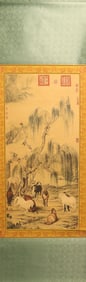 Chinese fine scroll in box