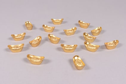 Lots Chinese ingots ungraded