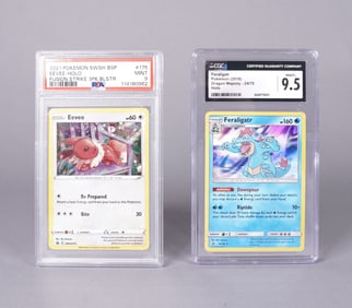 Lots Pokemon cards graded