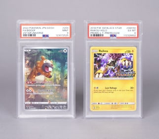 Lots Pokemon cards graded