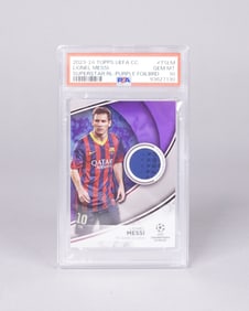 2021 Topps Lionel Messi jersey PSA 10