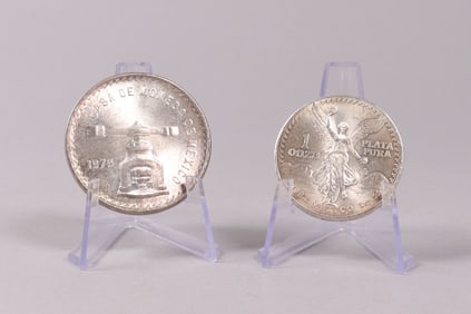 2 antique silver coin 2.25 oz