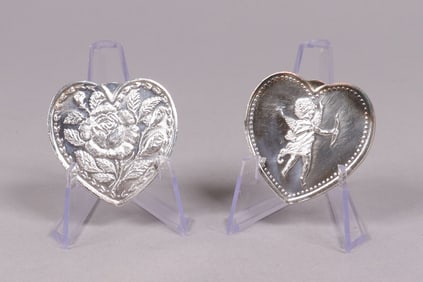 2 fine silver heart 2.20 oz