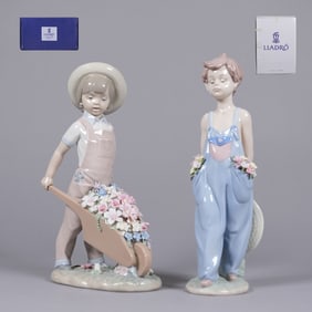 2 pc fine Lladro figurines