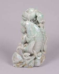 Chinese large jadeite fish boulder