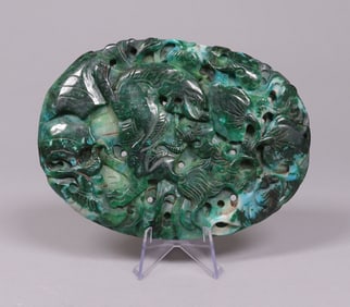 Chinese fine carved plaque