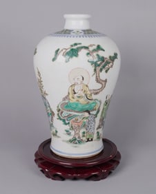 Chinese fine famille verte vase