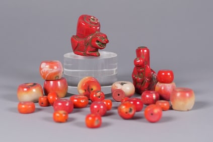 Lots Chinese coral items