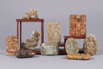 Lots Chinese fine carvings