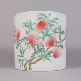 Chinese fine peach brush holder