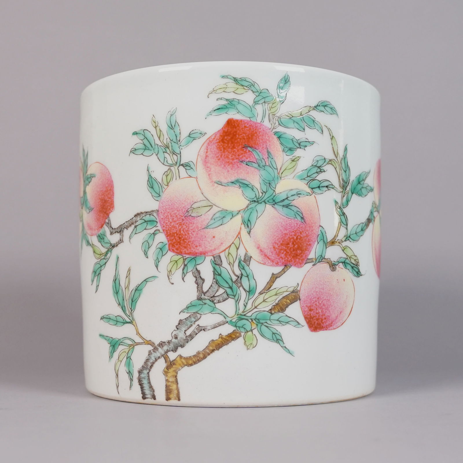 Chinese fine peach brush holder (1 of 8)