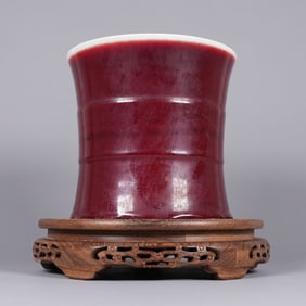 Chinese fine red brush pot