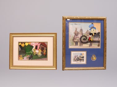 Lots Disney original framed art