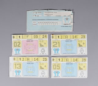 Lots 1978 Argentina World Cup tickets