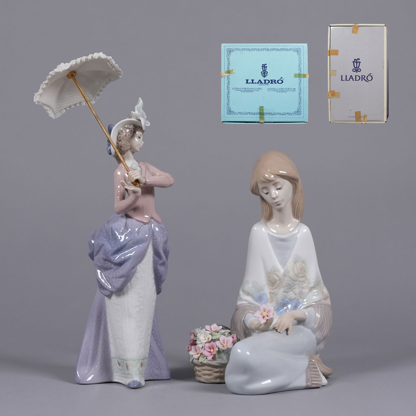 2 Lladro fine figurines with box (1 of 9)