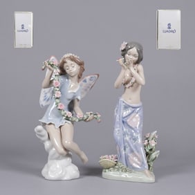 2 Lladro fine figurines with box