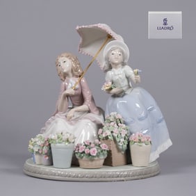 Lladro flower girl figurine with box