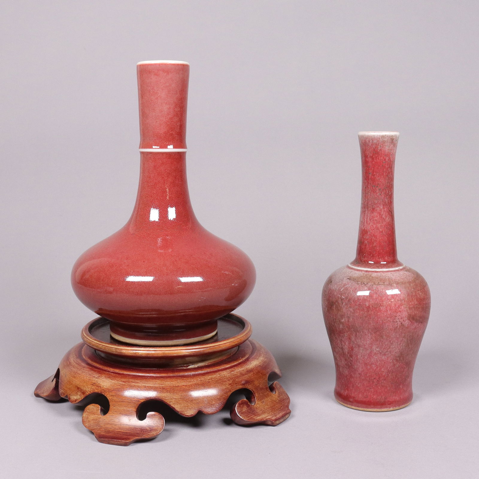 2 Chinese fine red vase (1 of 7)