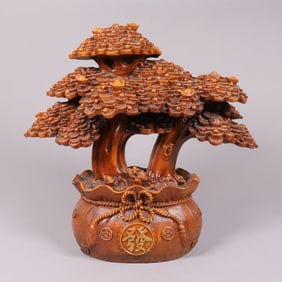 Chinese fine carved tree
