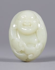 Chinese fine carved pebble