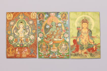 Lots Tibetan fine art