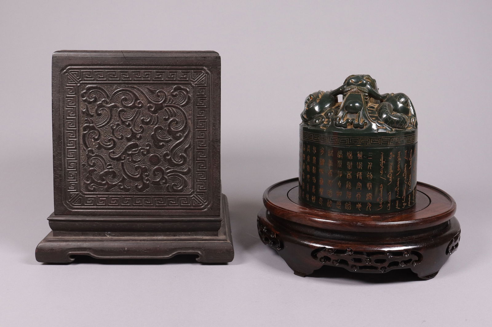 Chinese fine spinach jade seals (1 of 7)