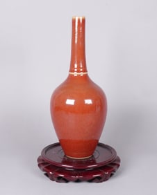 Chinese fine red vase