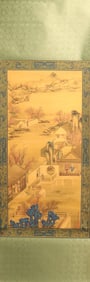 Chinese fine scroll in box