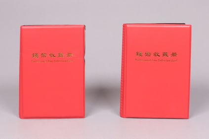 Lots Chinese coins in albums ungraded