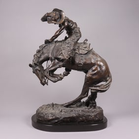 After Remington Bronco Buster scuplture