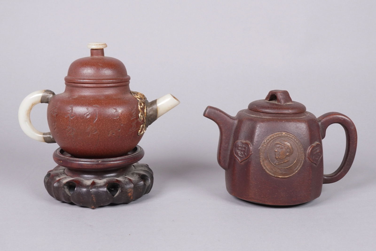 Lots Chinese clay teapots (1 of 7)