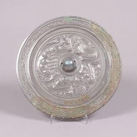 Chinese large bronze mirror