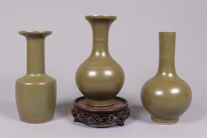 Lots Chinese green vase