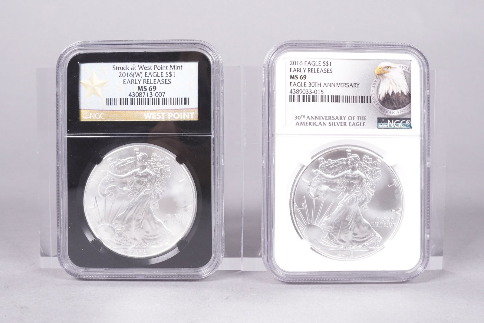 Lots Silver Eagle MS 69: Lots Silver Eagle coins. NGC MS69.
