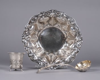 Lots antique silver items 9.8 oz